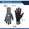 Ge Coated Gloves, Micro Foam Nitrile, Gray/Black, S 24 PK GG217S - alternate 3